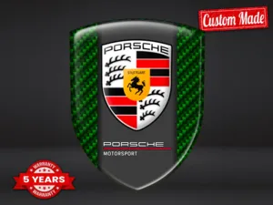 Porsche Emblème Auto Qualité Pro Personnalisable Stylé